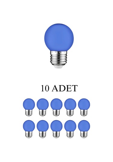 Horoz 001-017-0001 Rainbow Smd Led Ampul Mavi 1w E27 Duy - 10 Lu Paket