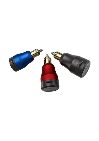 Novahub Motosiklet Su Geçirmez Hızlı Şarj Cihazı 12 V/24 V Qc3.0 Adaptörü Hella Din Fiş Soketi Bmw Ducati Triumph Siyah