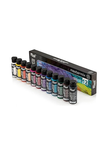 Mastermix 12x60cc Akrilik Boya Canlı Renkler Set / 11407