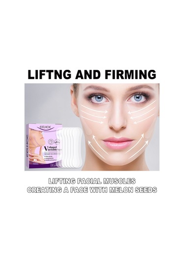 Youtek Eelhoe 60 Adet V Şekilli Su Geçirmez Yüz Germe Bandı - Cilt Dostu Esnek Yapışkan Bant