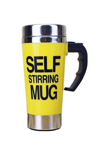 Dancemonkey Cbtx Fx-589 400ml 304 Çelik Otomatik Kahve Fincanı, Sarı Sarı