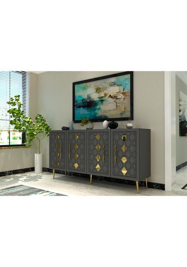 Domect Kb150 Konsol Antrasit-altın