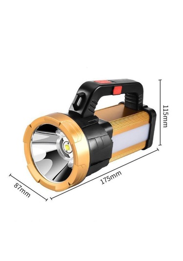Watton Wt-615 6 Mod Şarjlı El Feneri Projektör Tipi Siyah