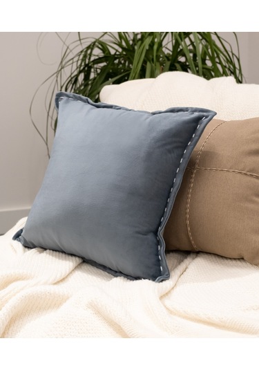 Koza Home İbiza Lacivert Kadife Yastık 43x43 5020