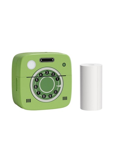 Gajeena M1 Termal Yazıcı 200dpı - Bluetooth Bağlantı, 1200mah Batarya, 58mm Kağıt - Aı Portre, Fatura, Not Defteri İçin Siyah-beyaz Baskı 1 Adet Kağıtlı Paket Gümüş