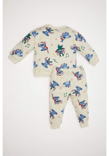 DeFacto Kız Bebek 2'li Takım Disney Lilo & Stitch Bisiklet Yaka Sweatshirt Beli Lastikli Eşofman Altı D6704A524WNBG744 Bej DeFacto Kız Bebek 2'li Takım Disney Lilo & Stitch Bisiklet Yaka Sweatshirt Beli Lastikli Eşofman Altı D6704A524WNBG744 Bej