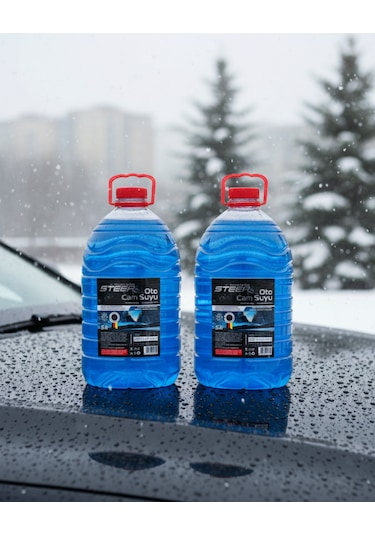 Steep Oto Cam Suyu -20 Derece Antifriz İçerikli 5 Lt 2 Adet
