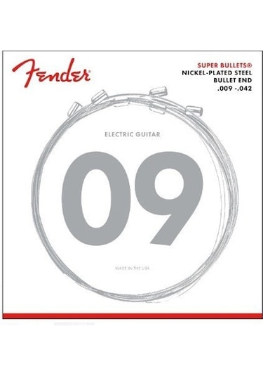 Fender 09-42 Bullet End Elektro Gitar Teli 3250L