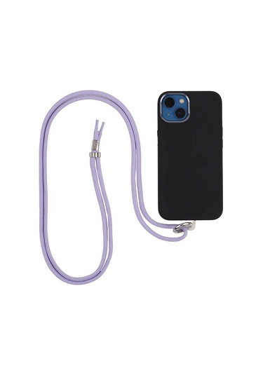 Noktaks - Cep Telefonu Kumaş Halat İp 140 Cm - Lila T23938