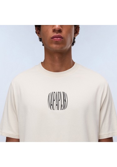 Napapijri Yukis Erkek Beyaz T-shirt Np0a8925n1j1 Beyaz