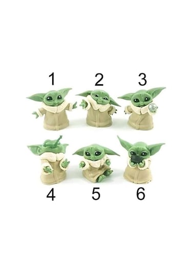 Star Wars 3d Baby Yoda Mini Figür Oyuncak 6cm Mm2679-1