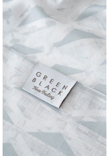 Green Black Tria Mint Tek Kişilik %100 Pamuk Saten 210 Tc Nevresim Takımı Mint