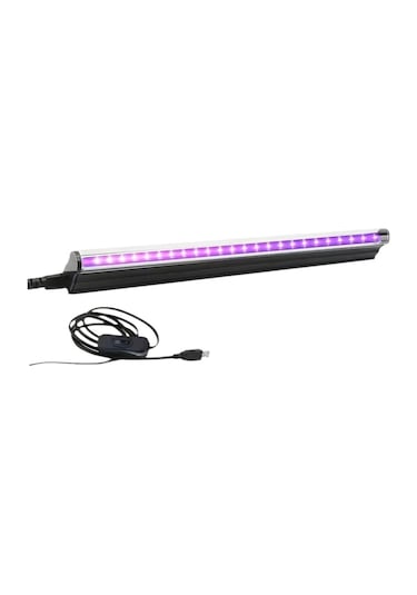Skycity Led Uv Işık T5 - Bar Sahne Efekti Ve Floresan Dedektörü, Usb Hızlı Bağlanma, 5w Enerji Tasarruflu 1 Adet Siyah