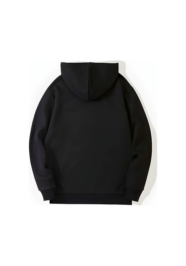 Boston Ön Dikey Baskılı Pamuklu Unisex Sweatshirt 001