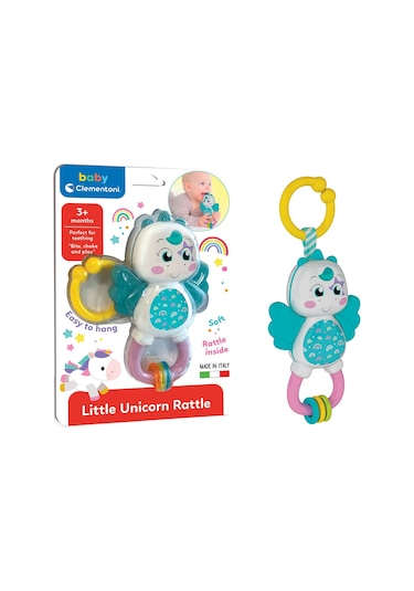 Baby Clementoni Sevimli Unicorn Çıngırak 17778 Çok Renkli