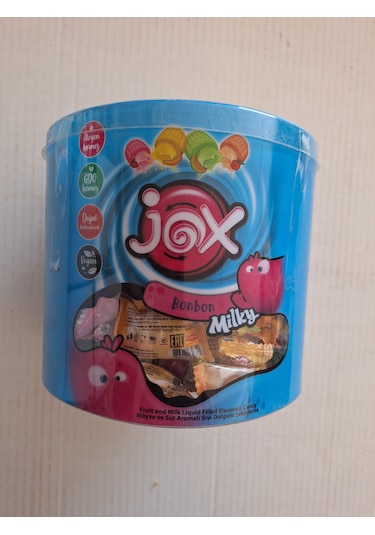 Jox Fruıty Meyve Ve Süt Aromalı Sıvı Dolgulu Bonbon Şeker 1 Kg