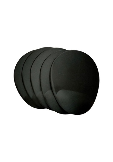 Bilek Destekli Siyah Renkli Baskılı Oval Mouse Pad