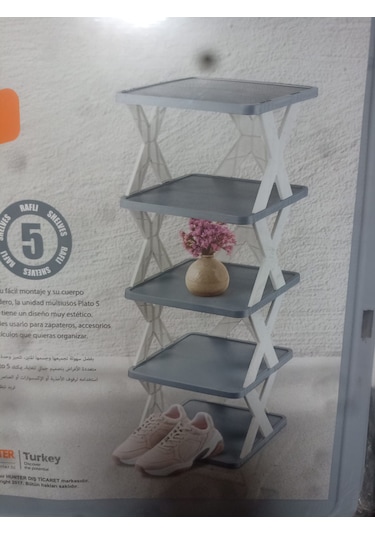 Çok Amaçlı Raf Organizer Gri