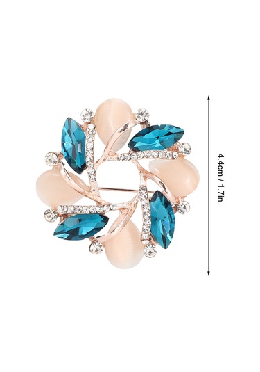 Mufunye Alloy Gül Desenli Broş - Renkli Takı Aksesuarı, Kıyafet Ve Eşarp Dekorasyonu, Kolay Takılabilir, Hediye Seçeneği Diğer