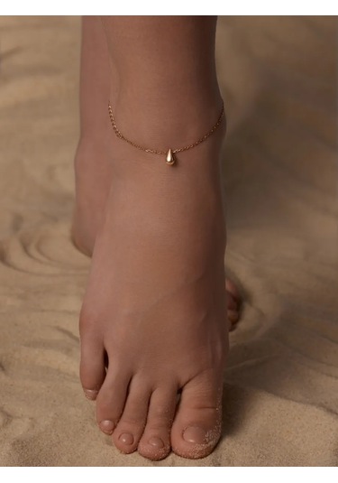 Marıola Gümüş 925 Damla Altın Kaplama Bileklik 411134683 Beyaz