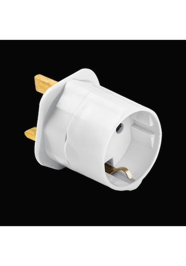 İngiliz Erkek Fişli Seyahat Adaptörü Ingiltere Arabistan Umre Hac Fişi Çevirici Priz Dönüştürücü