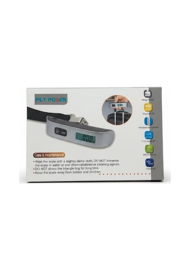 Plt Power 50 Kg Elektronik Valiz Terazisi - Dijital Lcd Ekranlı Çok Renkli