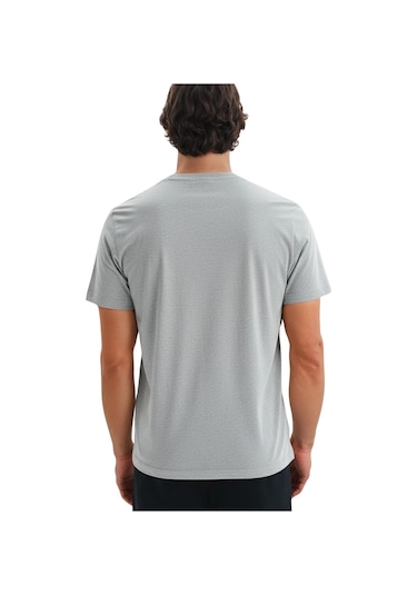 Ar-ma Erkek Regular Fit Pamuk Süprem Basic Bisiklet Yaka Tişört Y31344408002 Gri 2XL