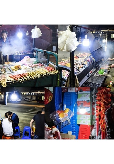 Ebitda Güneş Enerjili Led Kamp Lambası, 4 Beyaz Beyaz