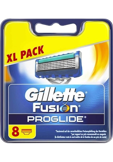 Gillette Fusion Proglide Yedek Tıraş Bıçağı 8'li Karton Ambalaj