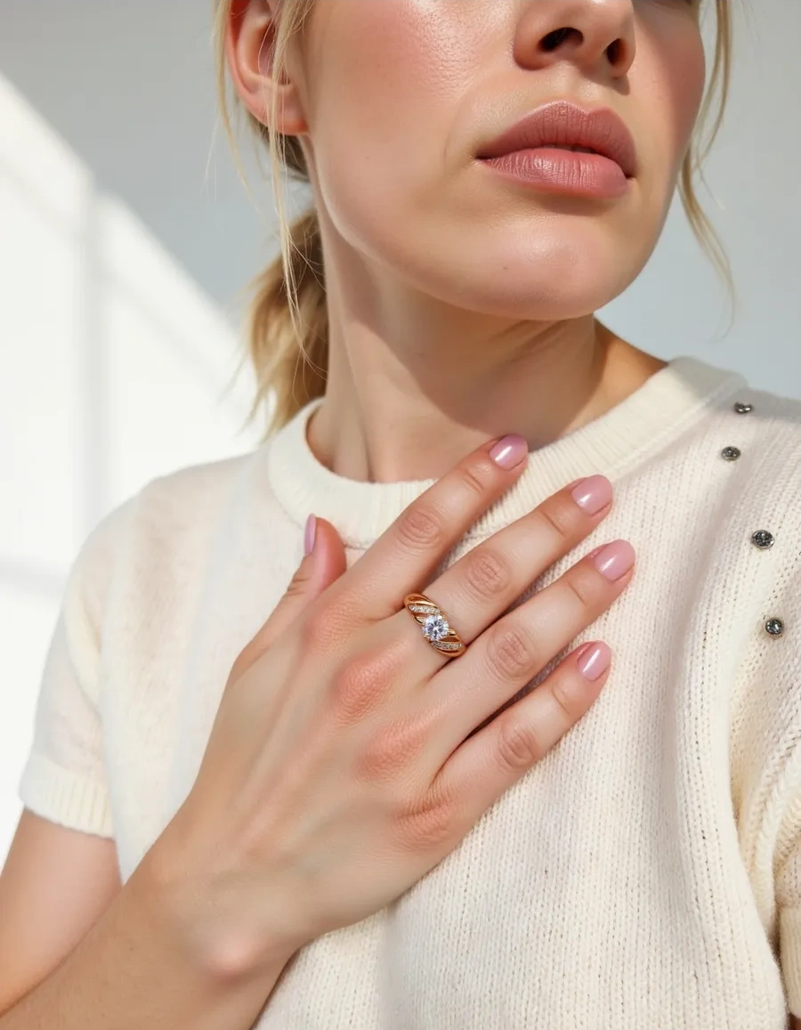 Xuping Kadın Yüzük Altın Renkli Taşlı Tıbbi Alaşım 209254051 Diğer