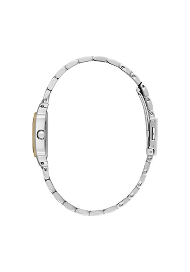 Daniel Klein Dke.1.10869-5 Kare Kadran Metal Kordon Metal Kasa 3 Atm Suya Dayanıklı Metalik-altın Renk Kadın Kol Saati Gümüş - Altın