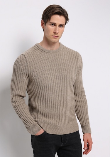 Colins Regular Fit Yuvarlak Yaka Jakarlı Erkek Bej Kazak Cl1076733 Q1.v2 Beı Bej Colins Regular Fit Yuvarlak Yaka Jakarlı Erkek Bej Kazak Cl1076733 Q1.v2 Beı Bej