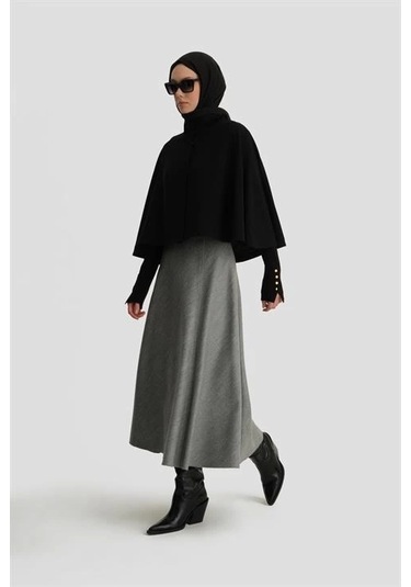 Armine Pelerin 24kh7701 Siyah