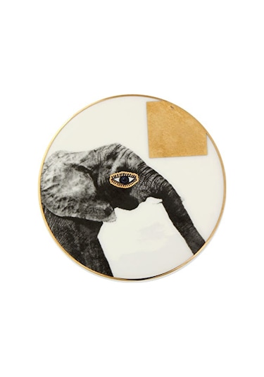 Porland Wild Life Elephant Bardak Altlığı 10 CM 04Alm006626 Çok Renkli