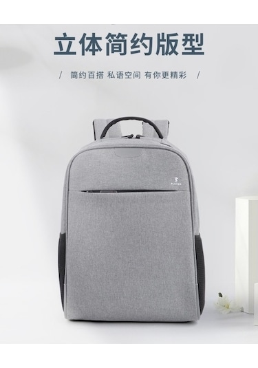 Willowhaven Orta Boy Siyah Günlük Sırt Çantası Oxford Kumaş Siyah