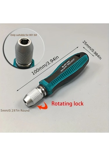 Willowhaven 9907 Manyetik Uç Tutuculu 1/4" 4mm 5mm Adaptörlü Vidalama Sapı Diğer