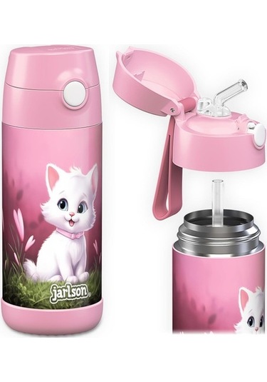 Çocuk Paslanmaz Çelik Hasır Su Şişesi 350ml Bpa Free Sızdırmaz Okul Ve Kreşler Için Yalıtımlı Su Şişesi 3ıf5fr Diğer