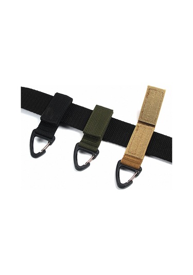 Yifomall Siyah Nilon Kemer Klipsi - 2.5cm Genişlikli, 4cm Kadar Kemerlere Uygun, Küçük Eşyalar İçin Kolay Erişim