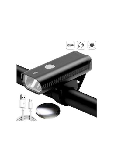 Forte Gt 400 Lümen Bisiklet Ön Farı Xbyc 6125 Usb Şarjlı Siyah