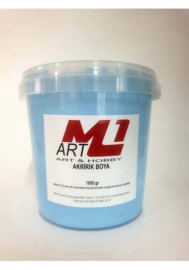 M1 Art Akrilik Boya 1.Kg --10 Renk Seçeneği