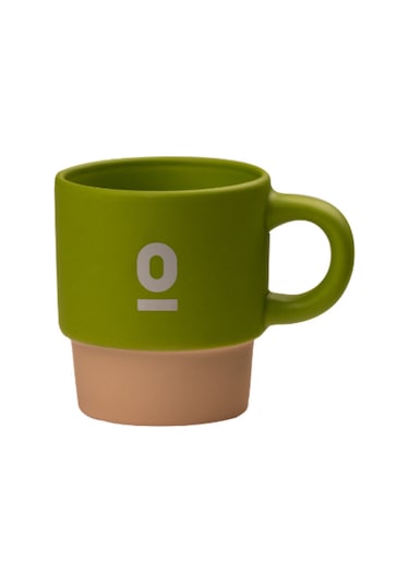 Espressolab Stoneware Espresso Bardağı No:107 120 Ml Seramik Espresso Kupası Açık Yeşil