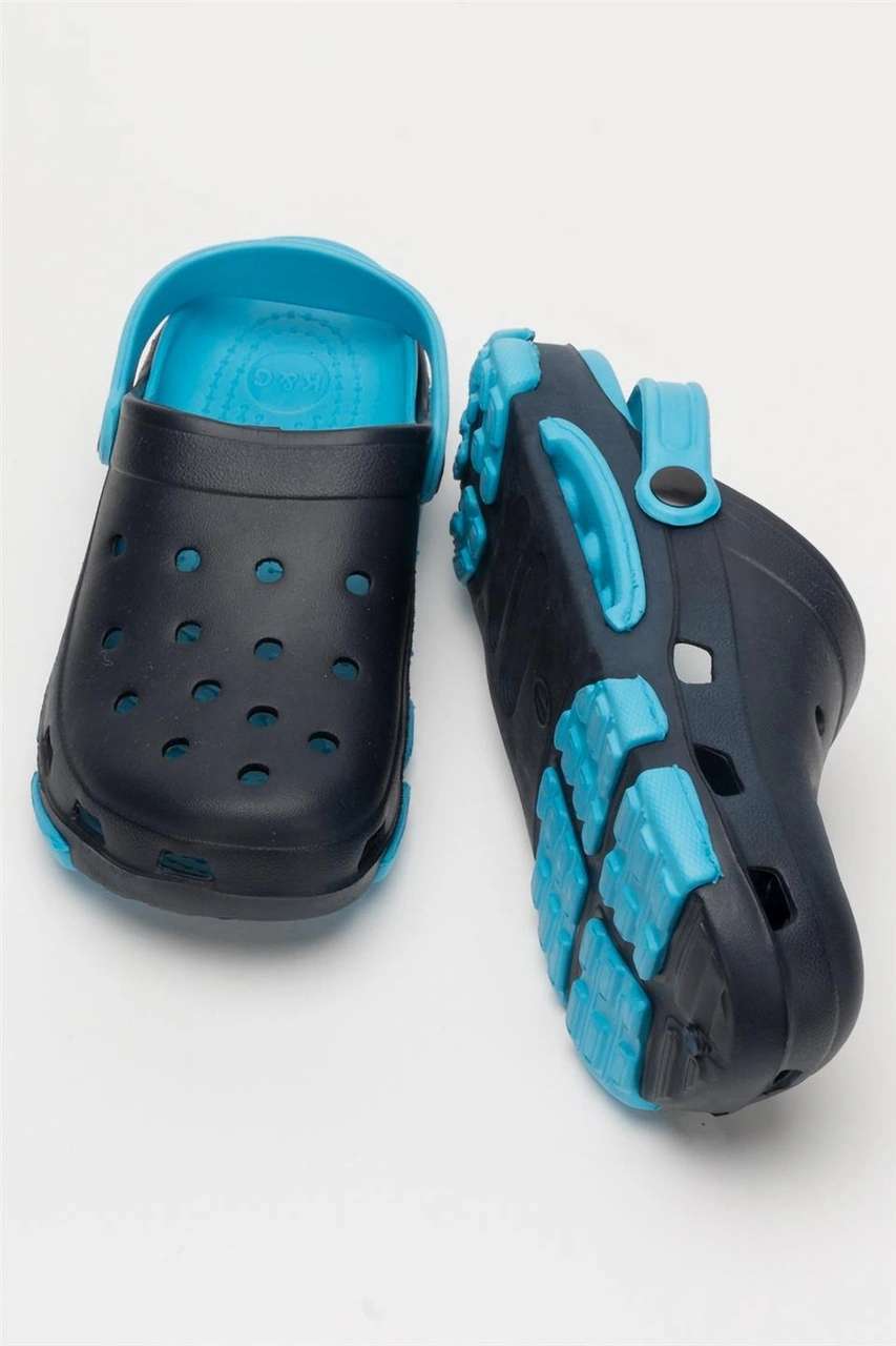 Unisex Çift Tabanlı Ortopedik Hemşire Doktor Aşçı Laboratuvar Deniz Havuz Terliği Sandalet Siyah - Turkuaz Siyah - Turkuaz