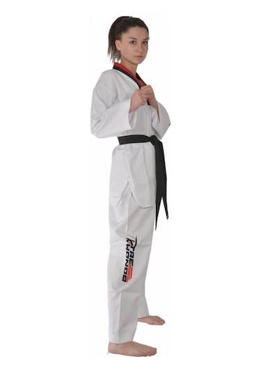 Haşado Pum Yaka Taekwondo Elbisesi Beyaz