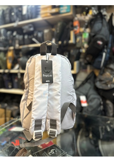 Bagslab Gri Su Geçirmez Kumaş Sırt Çantası 1067 Gri