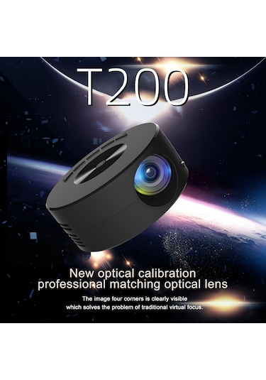 T200 1500LM 1920x1080P LED Mini Projektör