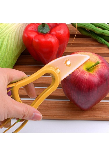Suntek Avokado Dilimleyici 3'ü 1 Arada Kesici Çok Turuncu Turuncu Diğer
