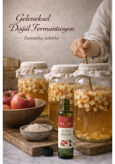 Elma Sirkesi Geleneksel Fermantasyon Katkısız 250 Ml
