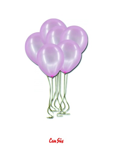 Metalik Balon 10'lu PEMBE