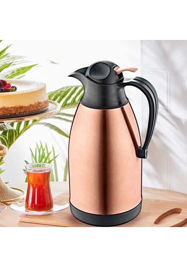 Oms 3281 Paslanmaz 2.5 Litre Çelik Termos Bakır