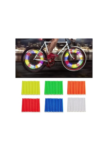 Ftt-kırmızı-bisiklet Gövde Yansıtıcı Etiket Gece Güvenlik Izgarası Şerit Uyarı Mtb Scooter Kask Etiket Bandı Bisiklet Tekerleği Konuşmacı Yansıtıcı Kırmızı